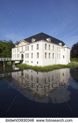 Stock Photo - "Norderburg moated castle, Dornum, East Frisia, Lower Saxony, Germany, Europe". Fotosearch