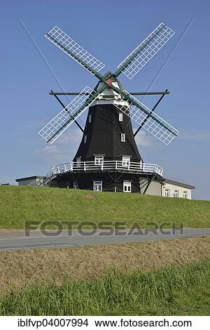 "Nordermuhle windmill, Pellworm, North Frisia, Schleswig-Holstein, Germany, Europe" View Large Photo Image Picture - "Nordermuhle windmill, Pellworm, North Frisia, Schleswig-Holstein, Germany, Europe". Fotosearch