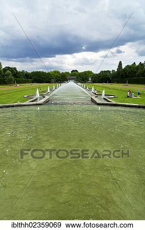 "Nordpark garden, water basins at the park entrance, Duesseldorf, North Rhine-Westphalia, Germany, Europe" View Large Photo Image Stock Photo - "Nordpark garden, water basins at the park entrance, Duesseldorf, North Rhine-Westphalia, Germany, Europe". Fotosearch