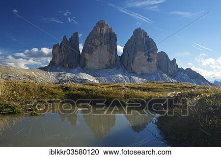 "North face of the Three Peaks, Sextner Dolomiten, South Tyrol province, Trentino-Alto Adige, Italy, Europe" View Large Photo Image Stock Image - "North face of the Three Peaks, Sextner Dolomiten, South Tyrol province, Trentino-Alto Adige, Italy, Europe". Fotosearch