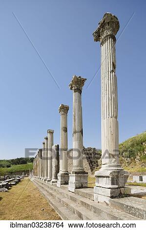 Picture - "North Gallery, stoa, Asclepieion, Pergamon, Manisa Province, Aegean Region, Turkey, Asia". Fotosearch