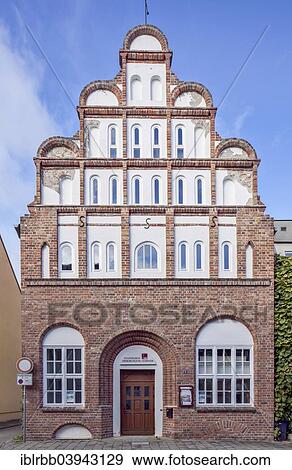 "North German gabled house, community house of the Evangelical Free Church Congregation, Hanseatic City of Greifswald, Mecklenburg-Western Pomerania, Germany, Europe" View Large Photo Image Stock Photo - "North German gabled house, community house of the Evangelical Free Church Congregation, Hanseatic City of Greifswald, Mecklenburg-Western Pomerania, Germany, Europe". Fotosearch