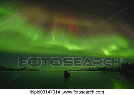 "Northern lights, Aurora Borealis, College Fjord, Prince William Sound, Anchorage, Alaska, United States, North America" View Large Photo Image Picture - "Northern lights, Aurora Borealis, College Fjord, Prince William Sound, Anchorage, Alaska, United States, North America". Fotosearch