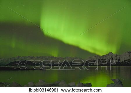 "Northern lights, Aurora Borealis, College Fjord, Prince William Sound, Anchorage, Alaska, United States, North America" View Large Photo Image Stock Image - "Northern lights, Aurora Borealis, College Fjord, Prince William Sound, Anchorage, Alaska, United States, North America". Fotosearch
