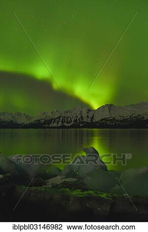 "Northern lights, Aurora Borealis, College Fjord, Prince William Sound, Anchorage, Alaska, United States, North America" View Large Photo Image Stock Image - "Northern lights, Aurora Borealis, College Fjord, Prince William Sound, Anchorage, Alaska, United States, North America". Fotosearch