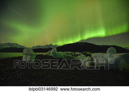 "Northern lights, Aurora Borealis, College Fijord, Prince Willam Sound, Anchorage, Alaska, United States, North America" View Large Photo Image Stock Image - "Northern lights, Aurora Borealis, College Fijord, Prince Willam Sound, Anchorage, Alaska, United States, North America". Fotosearch