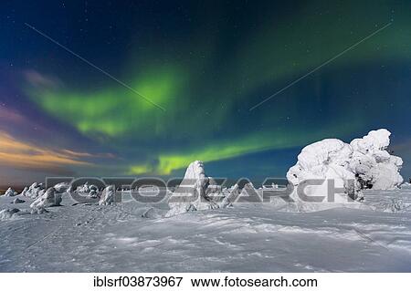 "Northern Lights, Kittila, Finland, Europe" View Large Photo Image Stock Photo - "Northern Lights, Kittila, Finland, Europe". Fotosearch
