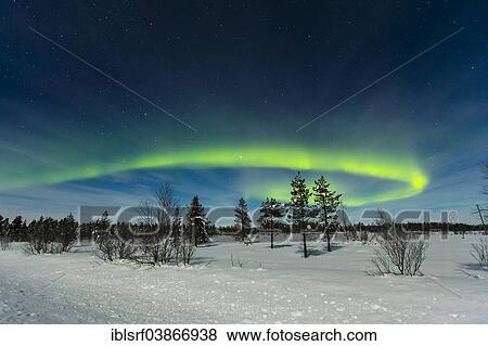 "Northern Lights, near Inari, Finland, Europe" View Large Photo Image Stock Photo - "Northern Lights, near Inari, Finland, Europe". Fotosearch