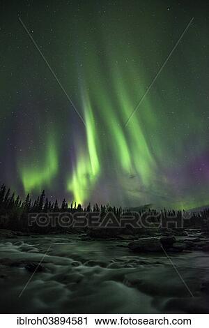 "Northern lights or aurora borealis over river, Kvikkjokk, Lapland, Sweden, Europe" View Large Photo Image Stock Image - "Northern lights or aurora borealis over river, Kvikkjokk, Lapland, Sweden, Europe". Fotosearch