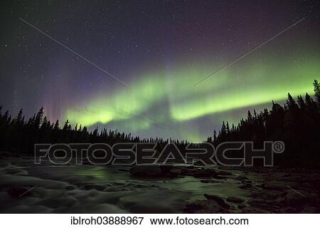"Northern lights or aurora borealis over river, Kvikkjokk, Lapland, Sweden, Europe" View Large Photo Image Stock Photo - "Northern lights or aurora borealis over river, Kvikkjokk, Lapland, Sweden, Europe". Fotosearch