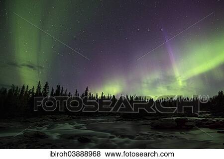 "Northern lights or aurora borealis over river, Kvikkjokk, Lapland, Sweden, Europe" View Large Photo Image Stock Photo - "Northern lights or aurora borealis over river, Kvikkjokk, Lapland, Sweden, Europe". Fotosearch