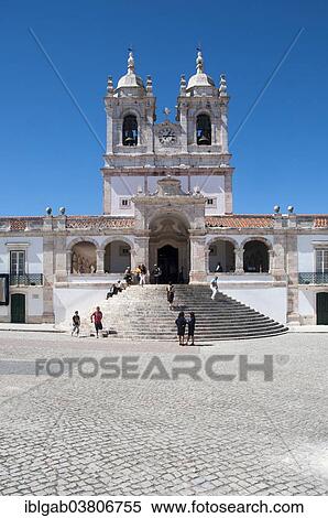 Stock Photography - "Nossa Senhora da Nazare Church, Nazare, Estremadura and Ribatejo, Portugal, Europe". Fotosearch