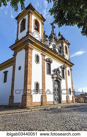 Stock Image - "Nossa Senhora do Carmo Church, Sabara, Minas Gerais, Brazil, South America". Fotosearch