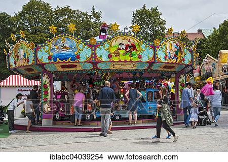 "Nostalgic children's carousel, Auer Dult, Munich, Upper Bavaria, Bavaria, Germany, Europe" View Large Photo Image Picture - "Nostalgic children's carousel, Auer Dult, Munich, Upper Bavaria, Bavaria, Germany, Europe". Fotosearch