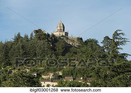 Stock Photo - "Notre Dame Citadel, Forcalquier, Provence, Alpes-de-Haute-Provence, France, Europe, Forcalquier, Forcalquier, Provence-Alpes-Cote d? ÇÖAzur, France, Europe". Fotosearch