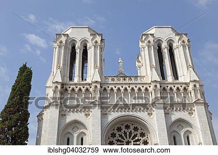 Stock Photo - "Notre-Dame de Nice, Nice, Departement Alpes-Maritimes, Provence-Alpes-Cote d'Azur, France, Europe". Fotosearch