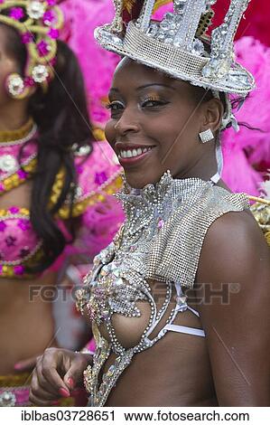 "Notting Hill Carnival, costumed member of the Paraiso School of Samba on parade, Notting Hill, London, London region, England, United Kingdom, Europe" View Large Photo Image Stock Image - "Notting Hill Carnival, costumed member of the Paraiso School of Samba on parade, Notting Hill, London, London region, England, United Kingdom, Europe". Fotosearch