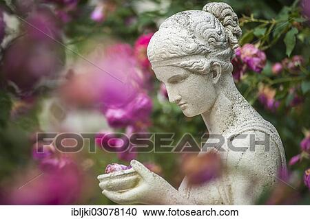 "Nymph in the Rose Garden, Rosenneuheitengarten on Beutig, Schwarzwald, Baden-Baden, Baden-Wurttemberg, Germany, Europe" View Large Photo Image Stock Image - "Nymph in the Rose Garden, Rosenneuheitengarten on Beutig, Schwarzwald, Baden-Baden, Baden-Wurttemberg, Germany, Europe". Fotosearch