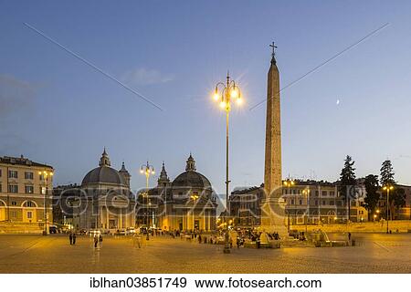 "Obelisk in Piazza del Popolo, Rome, Lazio, Italy, Europe" View Large Photo Image Stock Photo - "Obelisk in Piazza del Popolo, Rome, Lazio, Italy, Europe". Fotosearch
