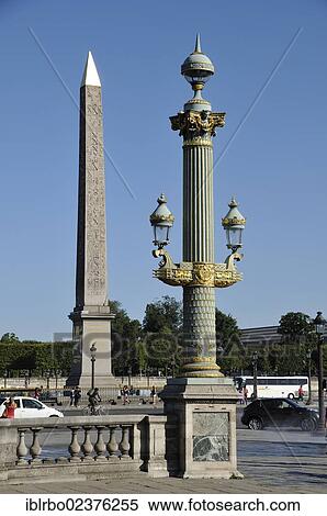 "Obelisk of Luxor behind a street lamp, Place de la Concorde, Paris, France, Europe" View Large Photo Image Stock Photography - "Obelisk of Luxor behind a street lamp, Place de la Concorde, Paris, France, Europe". Fotosearch