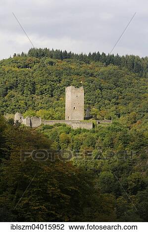 "Oberburg castle, Electorate of Trier, medieval Manderscheider Burgen castles, Volcanic Eifel, Rhineland-Palatinate, Germany, Europe" View Large Photo Image Stock Image - "Oberburg castle, Electorate of Trier, medieval Manderscheider Burgen castles, Volcanic Eifel, Rhineland-Palatinate, Germany, Europe". Fotosearch