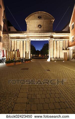 Oberes Tor gate, Poststrasse street, Oehringen, Hohenlohe, Baden-Wuerttemberg, Germany, Europe View Large Photo Image Stock Image - Oberes Tor gate, Poststrasse street, Oehringen, Hohenlohe, Baden-Wuerttemberg, Germany, Europe. Fotosearch