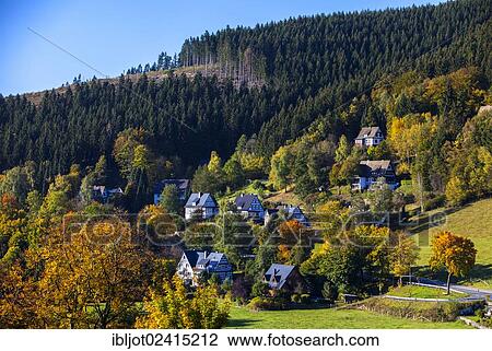 Oberkirchen, a district of the town of Schmallenberg, Hochsauerlandkreis district, Sauerland, North Rhine-Westphalia, Germany, Europe View Large Photo Image Stock Image - Oberkirchen, a district of the town of Schmallenberg, Hochsauerlandkreis district, Sauerland, North Rhine-Westphalia, Germany, Europe. Fotosearch