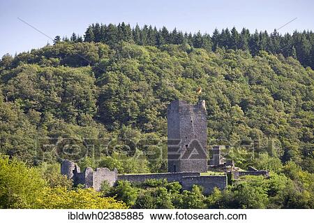 "Obernburg castle, one of the two castles in Manderscheid, Eifel, Rhineland-Palatinate, Germany, Europe, PublicGround, Europe" View Large Photo Image Stock Photography - "Obernburg castle, one of the two castles in Manderscheid, Eifel, Rhineland-Palatinate, Germany, Europe, PublicGround, Europe". Fotosearch