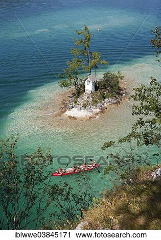 Stock Image - "Ochsenkreuz, """"ox cross"""", lake Wolfgangsee, St. Gilgen, Salzkammergut, Salzburg State, Austria, Europe". Fotosearch