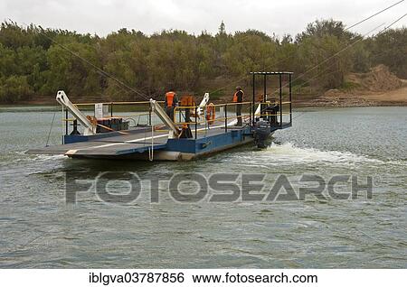 "Octha ferry pontoon across the Orange River, crossing from South Africa to Namibia, Sendelingsdrif, Richtersveld, South Africa, Africa" View Large Photo Image Stock Photograph - "Octha ferry pontoon across the Orange River, crossing from South Africa to Namibia, Sendelingsdrif, Richtersveld, South Africa, Africa". Fotosearch