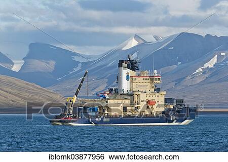 "Oden, Swedish research vessel and icebreaker, Isfjorden, Longyearbyen, Spitsbergen Island, Svalbard Archipelago, Svalbard and Jan Mayen, Norway, Europe" View Large Photo Image Stock Photograph - "Oden, Swedish research vessel and icebreaker, Isfjorden, Longyearbyen, Spitsbergen Island, Svalbard Archipelago, Svalbard and Jan Mayen, Norway, Europe". Fotosearch