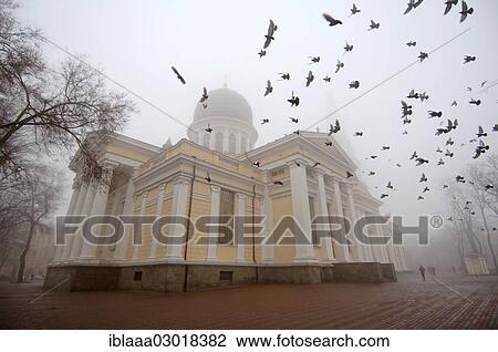 Stock Image - "Odessa Orthodox Cathedral or Spaso-Preobrazhensky Cathedral, Odessa, Odessa Oblast, Ukraine, Europe". Fotosearch