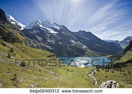 "Oeschinensee lake, Kandersteg, Bernese Oberland, Canton of Bern, Switzerland, Europe" View Large Photo Image Stock Image - "Oeschinensee lake, Kandersteg, Bernese Oberland, Canton of Bern, Switzerland, Europe". Fotosearch