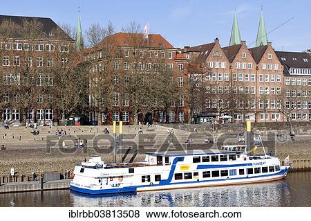"Office buildings and commercial properties along the Schlachte Weser Promenade, Weser River, Bremen, Germany, Europe" View Large Photo Image Stock Photo - "Office buildings and commercial properties along the Schlachte Weser Promenade, Weser River, Bremen, Germany, Europe". Fotosearch