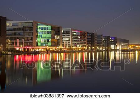 "Office buildings and restaurants, Innenhafen, Inner Harbour, Duisburg, Ruhr Area, North Rhine-Westphalia, Germany, Europe" View Large Photo Image Stock Photo - "Office buildings and restaurants, Innenhafen, Inner Harbour, Duisburg, Ruhr Area, North Rhine-Westphalia, Germany, Europe". Fotosearch