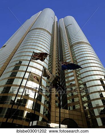 Stock Image - "Office towers of Exchange Square, Stock Market, Central District, Victoria Island, Central District, Hong Kong, Hong Kong Island, Hong kong, China, People's Republic of China, Asia". Fotosearch