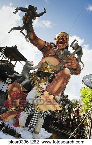 "Ogoh-Ogoh figures for the Ngrupuk parade, before the Nyepi or Balinese New Year celebration, Ubud, Bali, Indonesia, Asia" View Large Photo Image Stock Image - "Ogoh-Ogoh figures for the Ngrupuk parade, before the Nyepi or Balinese New Year celebration, Ubud, Bali, Indonesia, Asia". Fotosearch