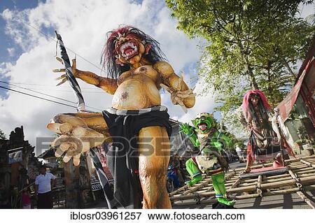 "Ogoh-Ogoh figures for the Ngrupuk parade, before the Nyepi or Balinese New Year celebration, Ubud, Bali, Indonesia, Asia" View Large Photo Image Stock Photo - "Ogoh-Ogoh figures for the Ngrupuk parade, before the Nyepi or Balinese New Year celebration, Ubud, Bali, Indonesia, Asia". Fotosearch