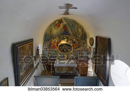 Picture - "Olbergkapelle chapel, Sachrang, Aschau im Chiemgau, Priental, Upper Bavaria, Bavaria, Germany, Europe". Fotosearch