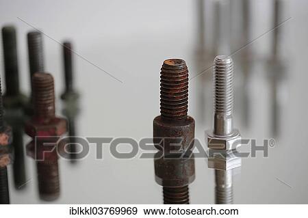 Old and new bolts View Large Photo Image Stock Photo - Old and new bolts. Fotosearch