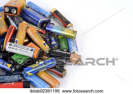 "Old batteries, hazardous waste" View Large Photo Image Stock Photography - "Old batteries, hazardous waste". Fotosearch