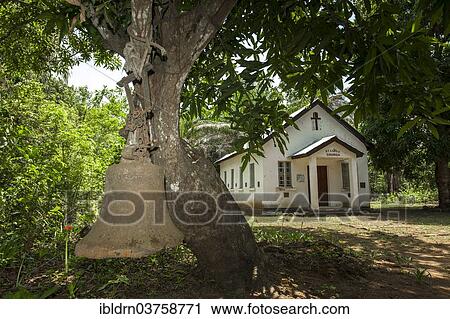 "Old bell from the colonial period still used for calling the faithful to the Church of St. Luke, Banana Islands, Western Area, Sierra Leone, Africa" View Large Photo Image Stock Image - "Old bell from the colonial period still used for calling the faithful to the Church of St. Luke, Banana Islands, Western Area, Sierra Leone, Africa". Fotosearch