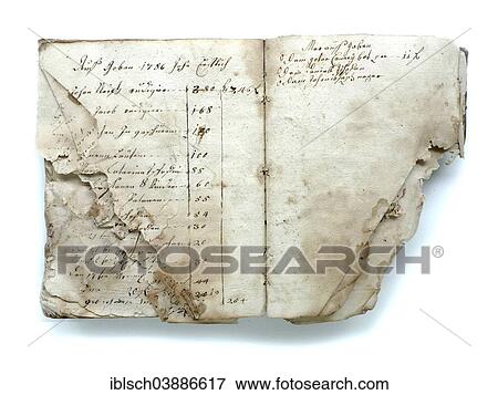"Old book of debts, Tyrol" View Large Photo Image Stock Photo - "Old book of debts, Tyrol". Fotosearch