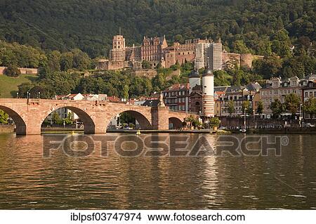 "Old Bridge and the Neckar River, Heidelberger Schloss, Heidelberg Castle at back, Heidelberg, Baden-Wurttemberg, Germany, Europe" View Large Photo Image Picture - "Old Bridge and the Neckar River, Heidelberger Schloss, Heidelberg Castle at back, Heidelberg, Baden-Wurttemberg, Germany, Europe". Fotosearch