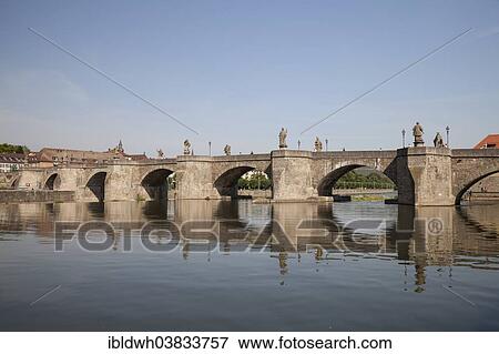 "Old bridge over the Main River, Wurzburg, Franconia, Bavaria, Germany, Europe" View Large Photo Image Stock Photo - "Old bridge over the Main River, Wurzburg, Franconia, Bavaria, Germany, Europe". Fotosearch