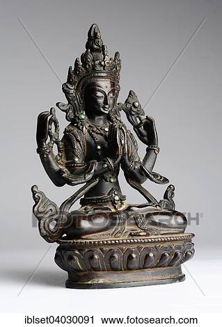 "Old Buddha sculpture, bronze, from Chengrezig, Tibet" View Large Photo Image Stock Image - "Old Buddha sculpture, bronze, from Chengrezig, Tibet". Fotosearch