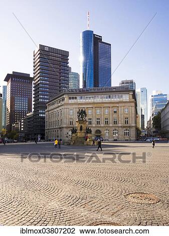 "Old building of the Commerzbank with the Gutenberg monument, Hessische Landesbank, Hessian State Bank and the Japan Center behind, Frankfurt am Main, Hesse, Germany, Europe" View Large Photo Image Stock Image - "Old building of the Commerzbank with the Gutenberg monument, Hessische Landesbank, Hessian State Bank and the Japan Center behind, Frankfurt am Main, Hesse, Germany, Europe". Fotosearch