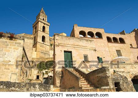 Stock Image - "Old buildings in Matera, Matera, Basilicata, Italy, Europe". Fotosearch