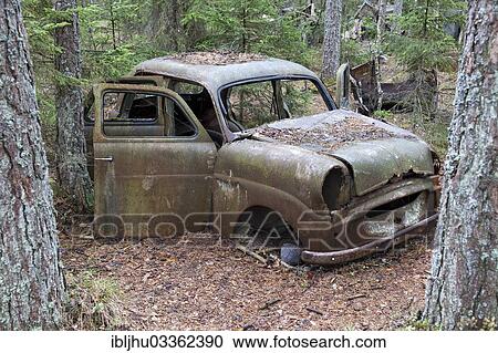 "Old car wreck in the car cemetery of Kyrkoe Mosse, Ryd, Tingsryd, Kronoberg County, Sweden, Europe" View Large Photo Image Stock Image - "Old car wreck in the car cemetery of Kyrkoe Mosse, Ryd, Tingsryd, Kronoberg County, Sweden, Europe". Fotosearch