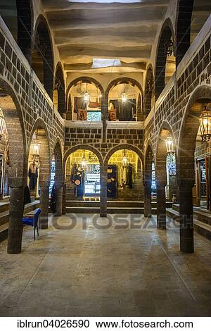 Stock Image - "Old Caravanserai in the old city of Sana'a, UNESCO World Heritage Site, Sana'a, Yemen, Asia". Fotosearch